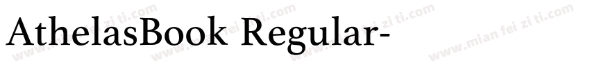 AthelasBook Regular字体转换